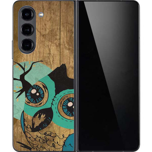 Autumn Owl Galaxy Z Fold5 5G Skin